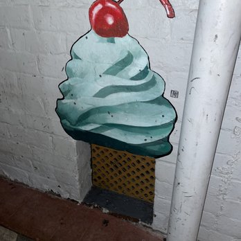 Pat and Toni's Sweet Things - Cool artwork at the outdoor vent - Ice Cream & Frozen Yogurt Near Me - Deland, Florida