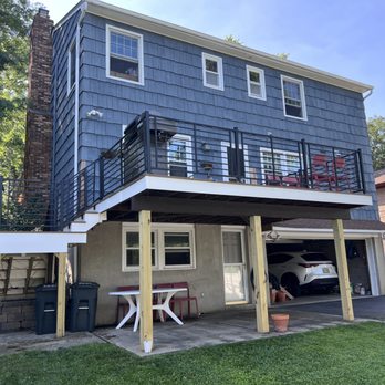 Next Level HBR - Overall Deck using Trek composite and iron railings - Handyman Near Me - Newfoundland, New Jersey Next Level HBR - Overall Deck using Trek composite and iron railings - Handyman Near Me - Newfoundland, New Jersey