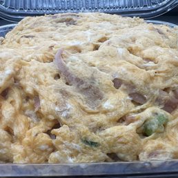 Scrambled Egg with BBQ Pork over rice! My favorite! Scrambled Egg with BBQ Pork over rice! My favorite!