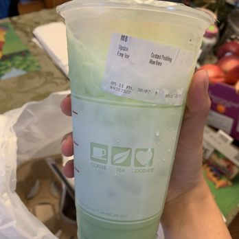 7 Leaves Cafe - Mung bean with TONS of ice (when I asked for easy ice) - Coffee & Tea Near Me - Alhambra, California