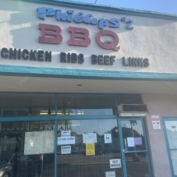 Phillips Bar B Que - The front on the building - Barbeque Near Me - Inglewood, California Phillips Bar B Que - The front on the building - Barbeque Near Me - Inglewood, California