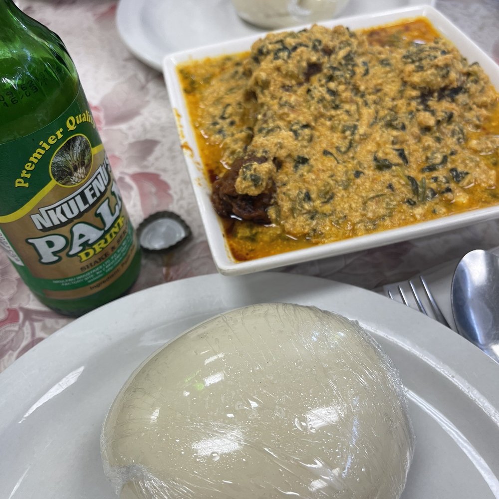 Veronica's Kitchen - Chicken Egusi with fufu - African Near Me - Inglewood, California Veronica's Kitchen - Chicken Egusi with fufu - African Near Me - Inglewood, California