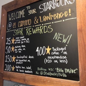 Starbucks - Ways to earn Star Rewards! - Coffee & Tea Near Me - Santa Clara, California