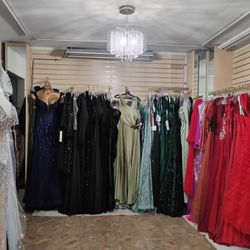 The Curvy Closet Boutique - A variety of gowns.