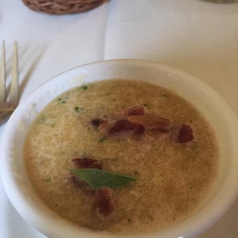 Pickity Place - Chilled Cantaloupe Soup with basil and pancetta - American Near Me - Mason, New Hampshire