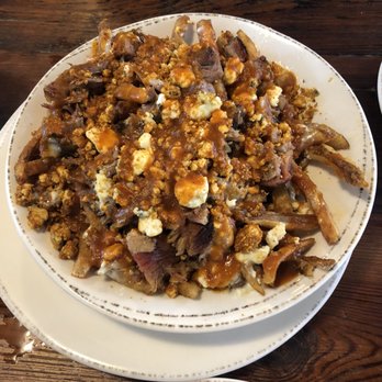 BowTie Barbecue - The most delicious thing you will ever eat! Poutine fries! - Southern Near Me - Savannah, Georgia