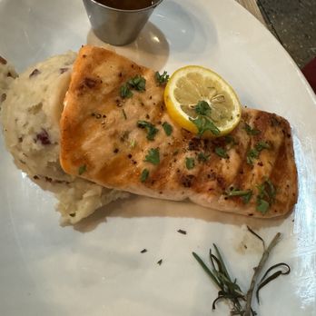 Sweet Georgia's Juke Joint - Peach Glazed Alaskan Grilled Salmon (peach glaze on the side) - Southern Near Me - Atlanta, Georgia