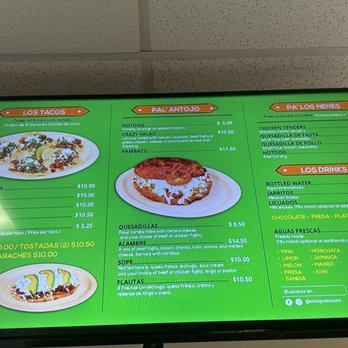 Antojos Locos - Menu - Mexican Near Me - Houston, Texas