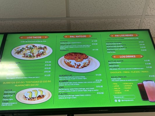 Menu photo 1 Antojos Locos Houston, TX