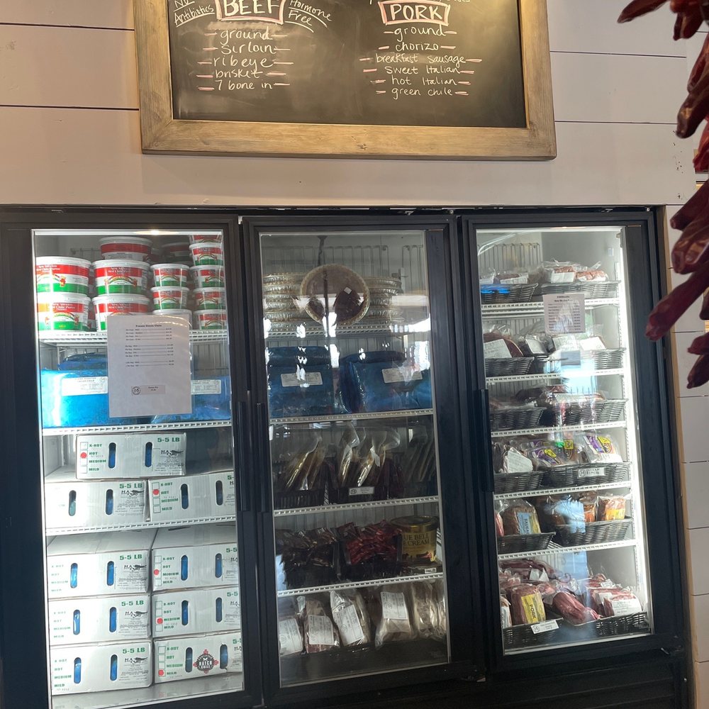 FARMesilla - Freezer full of Chile local meats - Farmers Market Near Me - Mesilla, New Mexico