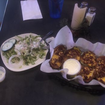 Burning Brick Tavern - House Salad and Loaded Potato Skins - Burgers Near Me - Pickens, South Carolina