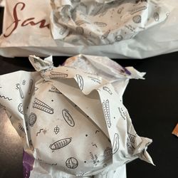 Le Pétrin Médiéval - Our order for the day: ham and cheese sandwich, cookies, donut and a croissant