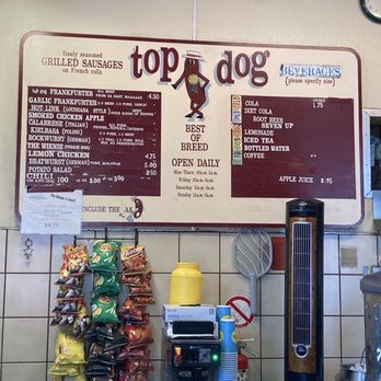 Top Dog - Top Dog Menu - Hot Dogs Near Me - Berkeley, California