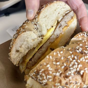 St Paul Bagelry - Sausage, egg and cheese on everything - Bagels Near Me - Minneapolis, Minnesota
