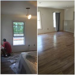 Graziano Construction - Before/after 1st floor bedroom