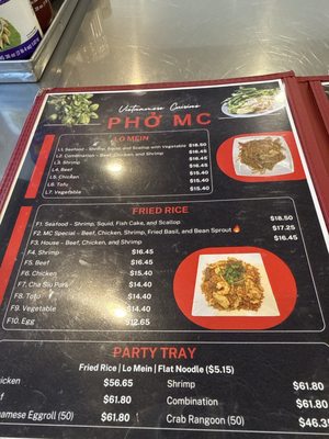 Menu photo 2 Pho MC Irving, TX