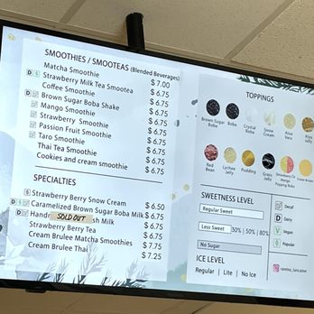 RareTea  - Menu - June 2025 - Bubble Tea Near Me - Lancaster, California