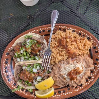 El Preferido Taco Shop - Asada Taco Plate before - Mexican Near Me - Santa Paula, California