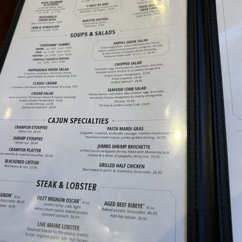 Pappadeaux Seafood Kitchen - Menu - Seafood Near Me - Lawrenceville, Georgia