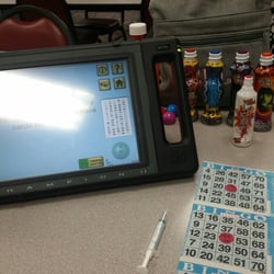 Roseville Bingo Hall - First night playing a machine. Ahhhh wish me luck! ! Lol my favorite bingo hall EVER!