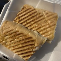 I got the Cuban sandwich. The bread is slightly toasted yet. Very soft inside. Very delicious. Plenty of meat and cheese