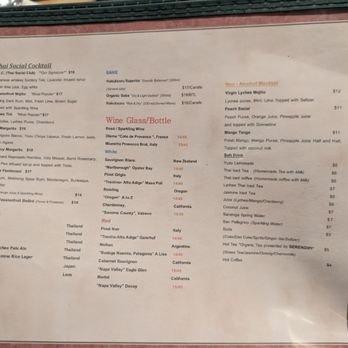 Thai Social - Menu - Thai Near Me - New York, New York Thai Social - Menu - Thai Near Me - New York, New York