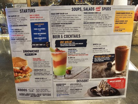 Menu photo 4 Willie's Grill & Icehouse Kyle, TX Menu photo 4 Willie's Grill & Icehouse Kyle, TX