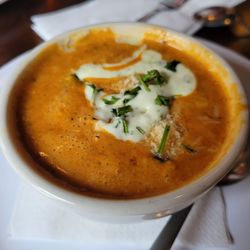 B-Side - Seafood bisque was a bit cool but they reheated it