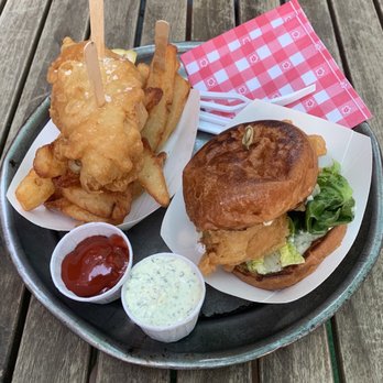 Dame - Fish and chips and fried fish sandwich - Seafood Near Me - New York, New York Dame - Fish and chips and fried fish sandwich - Seafood Near Me - New York, New York