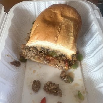 Anegada Delights - Chopped cheese (vegan meat and no cheese) - Caribbean Near Me - Columbia, Maryland Anegada Delights - Chopped cheese (vegan meat and no cheese) - Caribbean Near Me - Columbia, Maryland