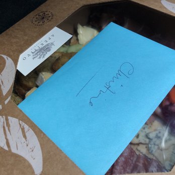 Aperitivo Atlanta - Jean put a my note on a proper card! - Food Delivery Services Near Me