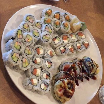 Oh Tokyo - California roll x2, spicy California roll, Philadelphia roll x2, and coco roll - Japanese Near Me - Milford, Michigan