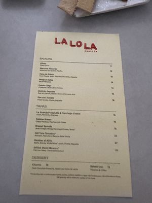 Menu photo 8 La Lo La Rooftop Los Angeles, CA Menu photo 8 La Lo La Rooftop Los Angeles, CA