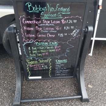 Bobbys New England Seafood - Menu - Food Trucks Near Me - Chesapeake, Virginia