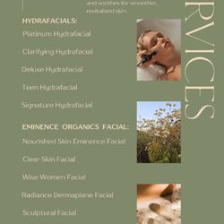 Nourished Living Spa Skin and Scalp Therapy - Service Menu
