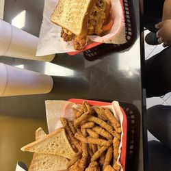 Flyed Chicken - Chicken Large Tender - Basket Sandwich- Basket