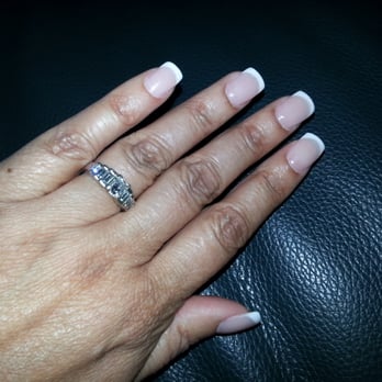 TM Nails - Pink and White manicure done! Yay! - Nail Salons Near Me - Santa Clarita, California