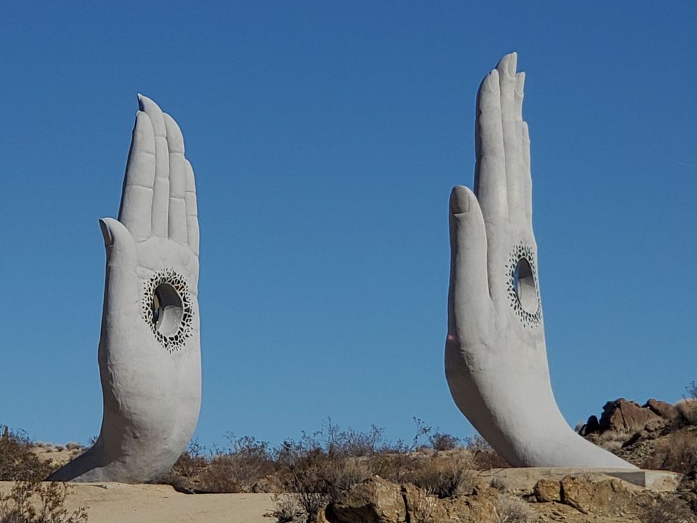 Transmission Sculpture by Daniel Popper, Joshua Tree Roadtrippers