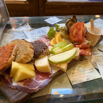 La Prosciutteria - The small mixed plate! - Wine Bars Near Me - Bologna, BO