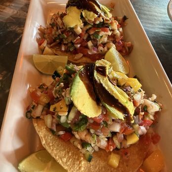Hacienda Mexican Grill - Shrimp and Fish Tostada - Mexican Near Me - Salinas, California