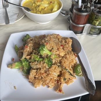Saby Thai Restaurant - 42. Basil Fried Rice chicken - Thai Near Me - San Jose, California Saby Thai Restaurant - 42. Basil Fried Rice chicken - Thai Near Me - San Jose, California
