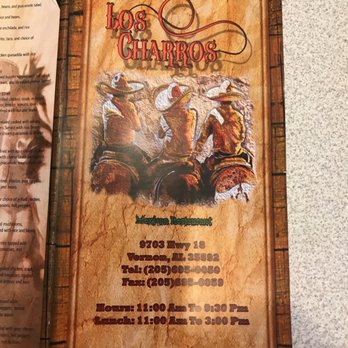 Los Charros - New Mexican Restaurant in Vernon, AL. Los Charros. Great Food - Seafood Near Me - Vernon, Alabama