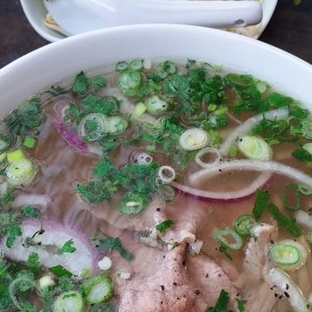 Saigon Kitchen - Pho with lots of cilantro - Vietnamese Near Me - Fort Lee, New Jersey