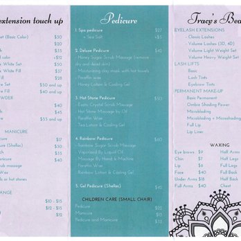 Aria Nails - Menu - Back - Nail Salons Near Me - West Des Moines, Iowa