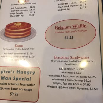 Bellevue Cafe - Breakfast menu - Diners Near Me - Schenectady, New York