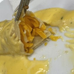 Jalisco Mexican Restaurant - Refrigerator cold uncooked cheese enchilada