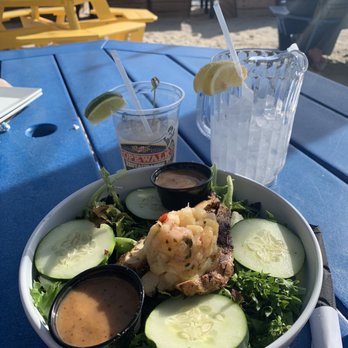 Ropewalk - The Jerk Chicken Salad. - New American Near Me - Chincoteague, Virginia