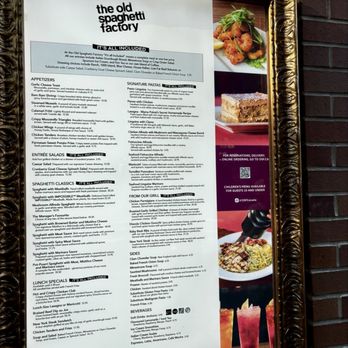 The Old Spaghetti Factory - Menu - Italian Near Me - Vancouver, British Columbia The Old Spaghetti Factory - Menu - Italian Near Me - Vancouver, British Columbia