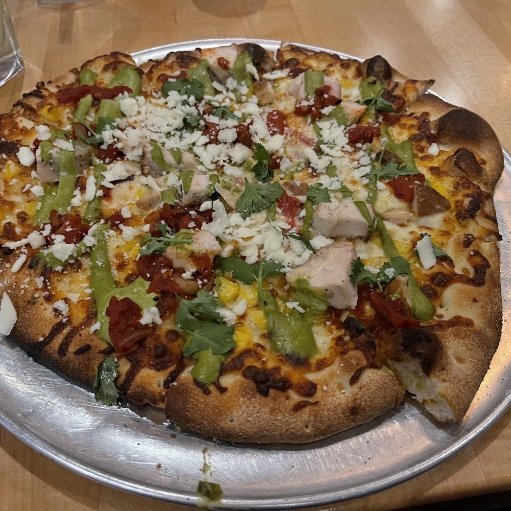 Jasper's - Mexican Street Corn Pizza with Chicken - New American Near Me - Nashville, Tennessee Jasper's - Mexican Street Corn Pizza with Chicken - New American Near Me - Nashville, Tennessee