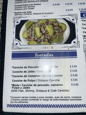 Menu photo 5 Mariscos Vallarta Las Vegas, NV